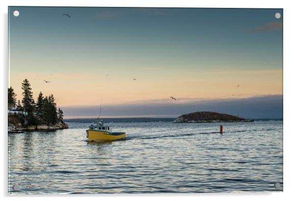 Northwest Cove coming back to port Acrylic by Roxane Bay