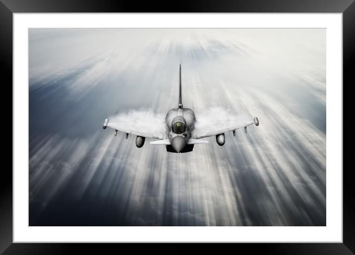 Eurofighter Typhoon Run In Framed Mounted Print by J Biggadike