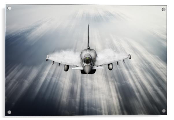 Typhoon Run In Acrylic by J Biggadike