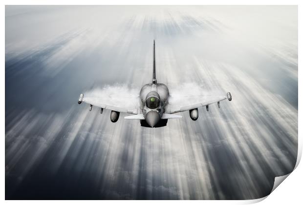Eurofighter Typhoon Run In Print by J Biggadike