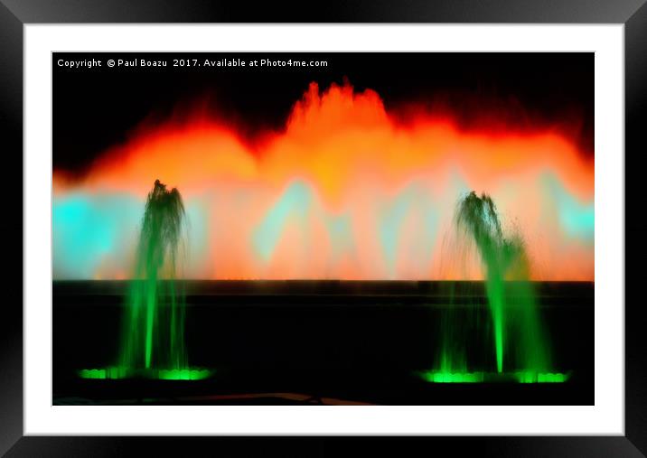 magic lights Framed Mounted Print by Paul Boazu