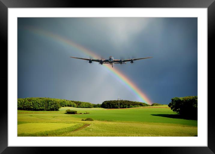 Rainbow Bomber Framed Mounted Print by J Biggadike