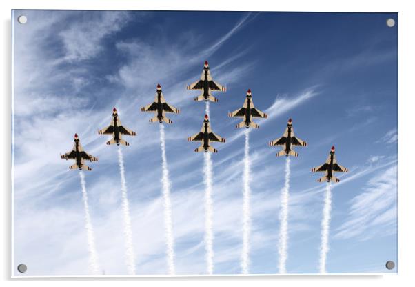 The US Air Force Thunderbirds Acrylic by J Biggadike