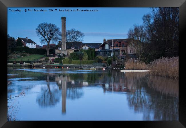 By the river Framed Print by Phil Wareham