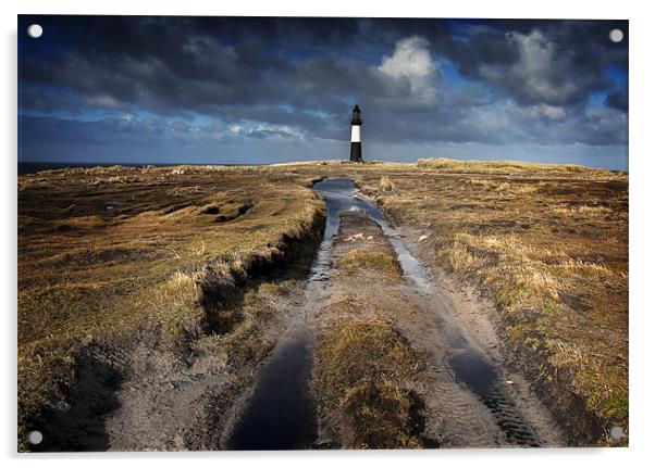 Pembroke lighthouse Acrylic by Paul Davis