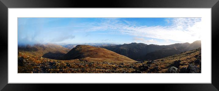 mountain view Framed Mounted Print by eric carpenter
