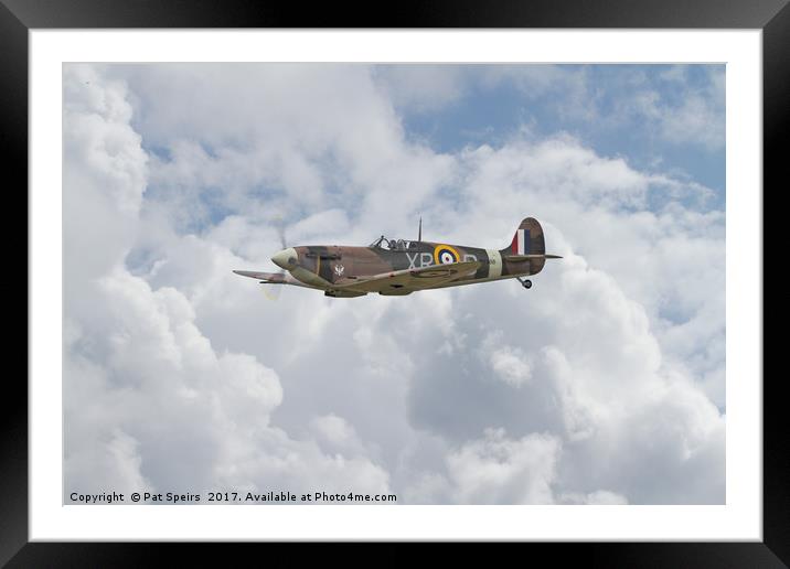  Spitfire - US Eagle Squadron Framed Mounted Print by Pat Speirs