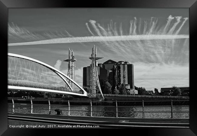 Architectural Sky's Framed Print by Nigel Auty