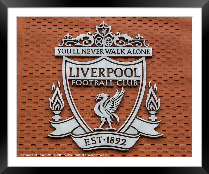 Liverpool FC club crest Framed Mounted Print by Jason Wells
