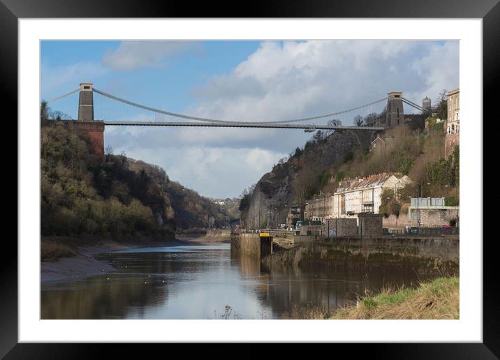 clifton suspension bridge Framed Mounted Print by kevin murch
