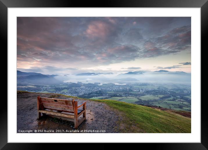 Pew with a view Framed Mounted Print by Phil Buckle