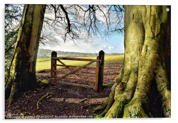 Gateway to the Country  Acrylic by Kerry Palmer