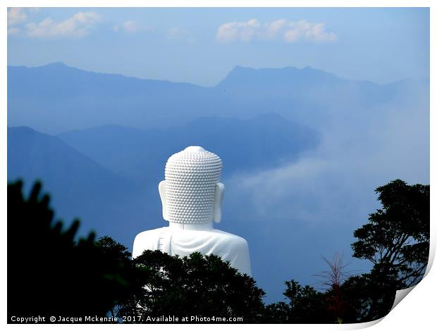 BUDDHA IN THE MIST Print by Jacque Mckenzie