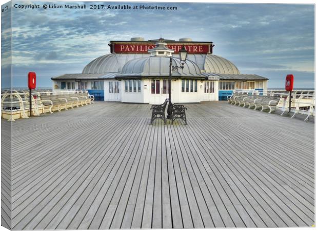 Pavillion Theatre Cromer Pier,  Canvas Print by Lilian Marshall