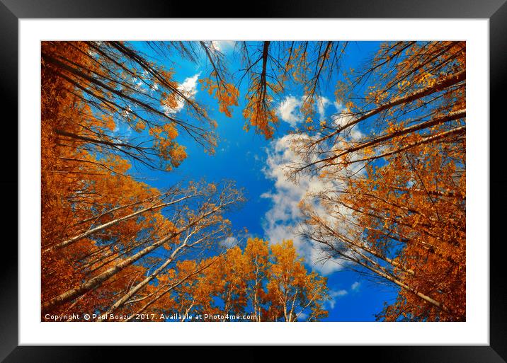 blue cloudy eye Framed Mounted Print by Paul Boazu