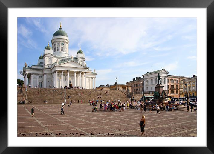 Helsinki Cathedral & Senate Square, Finland Framed Mounted Print by Carole-Anne Fooks