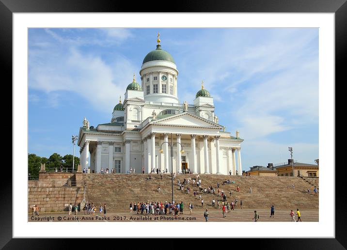 Helsinki Cathedral & Senate Square, Finland Framed Mounted Print by Carole-Anne Fooks