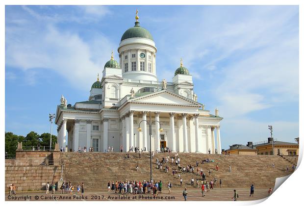 Helsinki Cathedral & Senate Square, Finland Print by Carole-Anne Fooks
