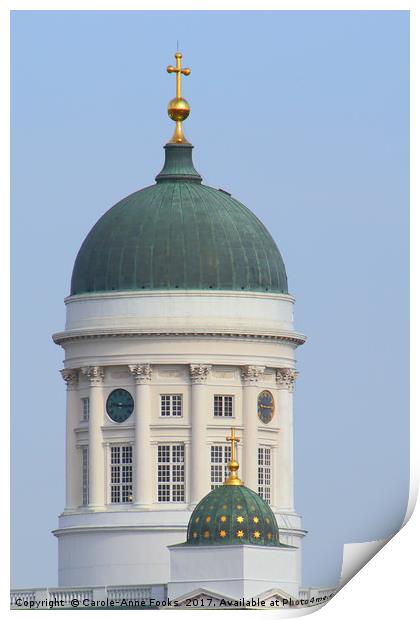 Helsinki Cathedral Finland Print by Carole-Anne Fooks
