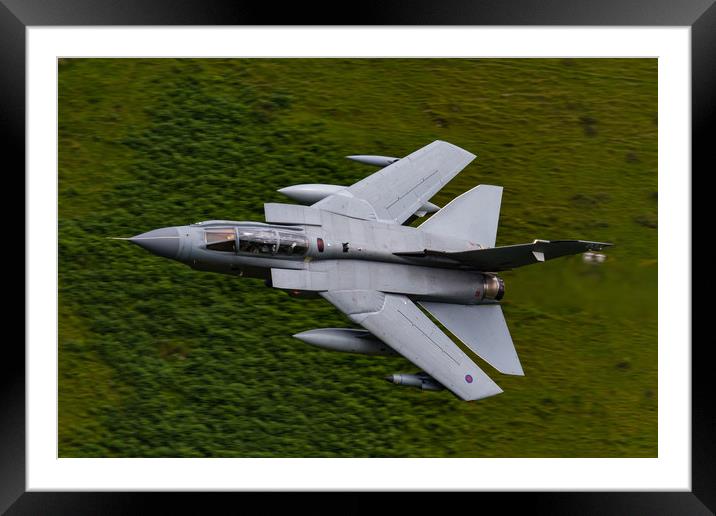 Swept Tornado GR4 Mach Loop Framed Mounted Print by Oxon Images