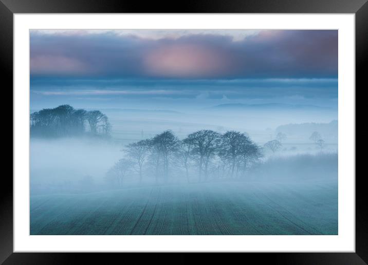 Puddingpie sunrise. Peak District. UK.  Framed Mounted Print by John Finney