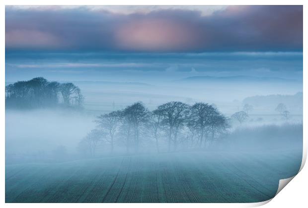 Puddingpie sunrise. Peak District. UK.  Print by John Finney