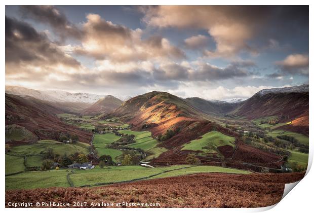Beda Fell Light Print by Phil Buckle