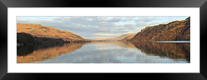 Ullswater from  Glencoyne bay Framed Mounted Print by Linda Lyon