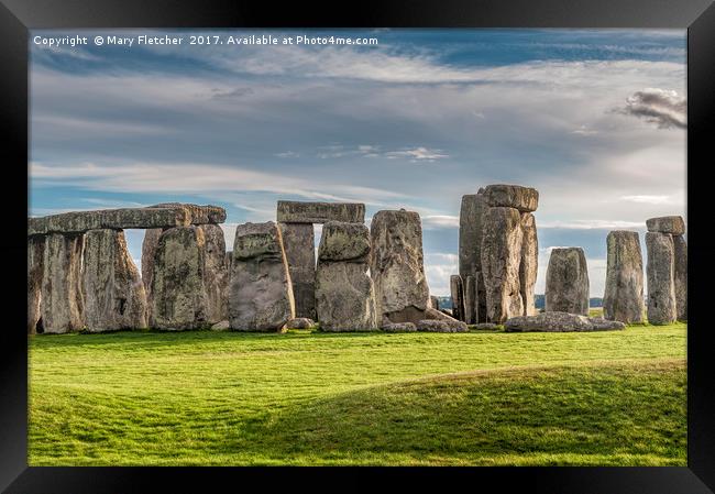 Iconic Stonehenge Framed Print by Mary Fletcher