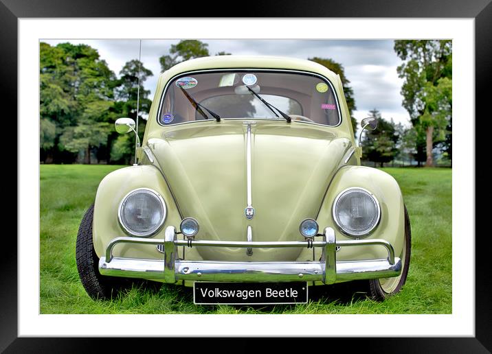 Volkswagen Beetle Framed Mounted Print by Paddy Geoghegan
