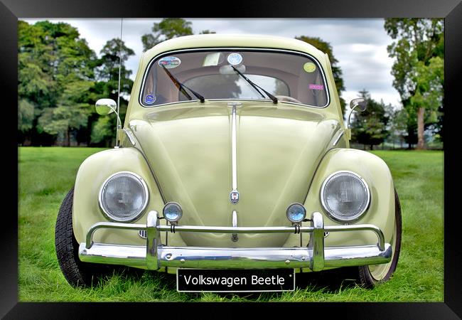 Volkswagen Beetle Framed Print by Paddy Geoghegan