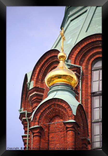 Uspenski Orthodox Cathedral, Helsinki, Finland Framed Print by Carole-Anne Fooks