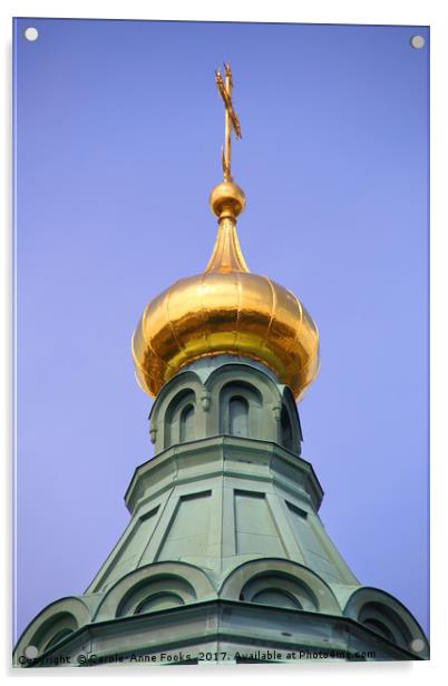 Uspenski Orthodox Cathedral, Helsinki, Finland Acrylic by Carole-Anne Fooks