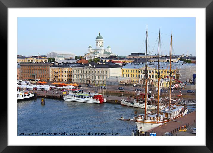 Helsinki Harbour, Finland Framed Mounted Print by Carole-Anne Fooks