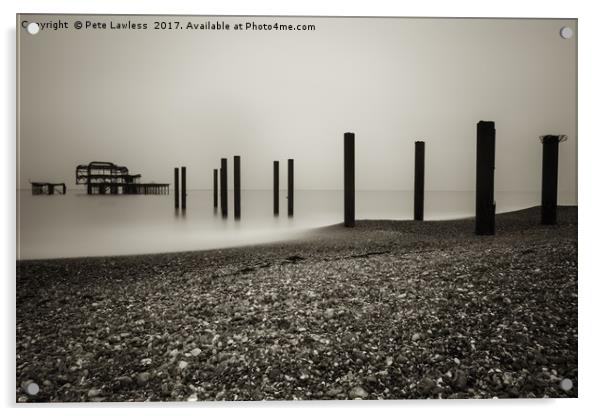 The West Pier Acrylic by Pete Lawless