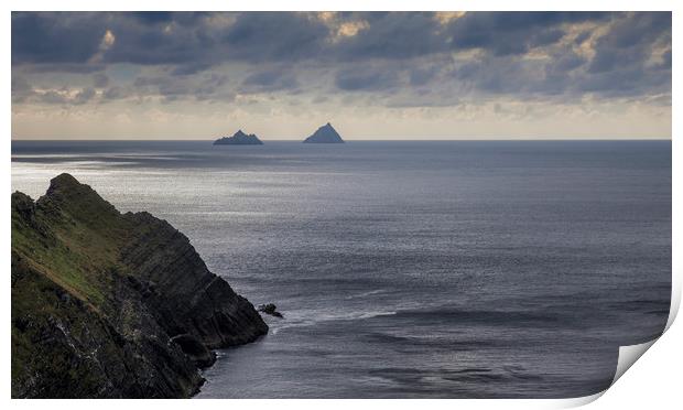 Skellig Islands Print by John Hall