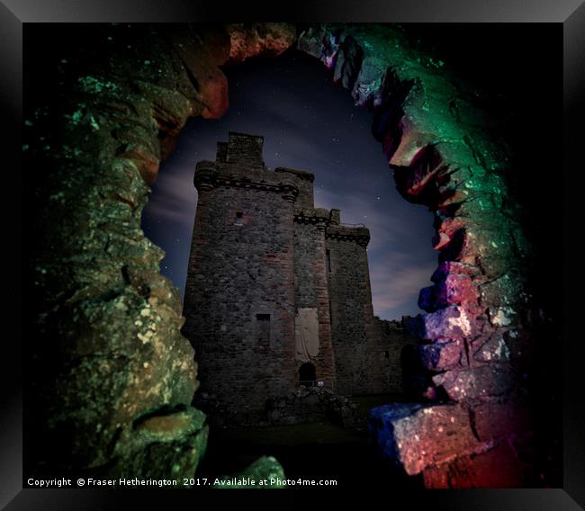 Balvaird Castle Portal Framed Print by Fraser Hetherington
