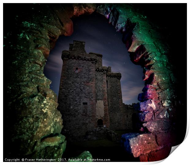 Balvaird Castle Portal Print by Fraser Hetherington