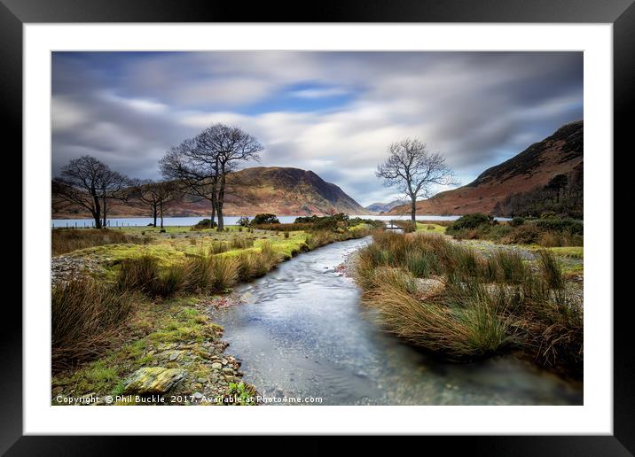 Mill Beck Crummock Water Framed Mounted Print by Phil Buckle