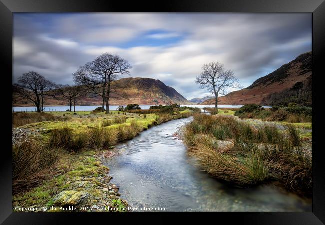Mill Beck Crummock Water Framed Print by Phil Buckle