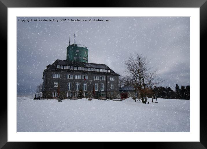 Snowy Kahler Asten Tower Framed Mounted Print by rawshutterbug 