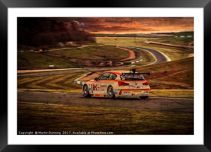Jack Goff British Touring Car BMW Framed Mounted Print by Martin Dunning