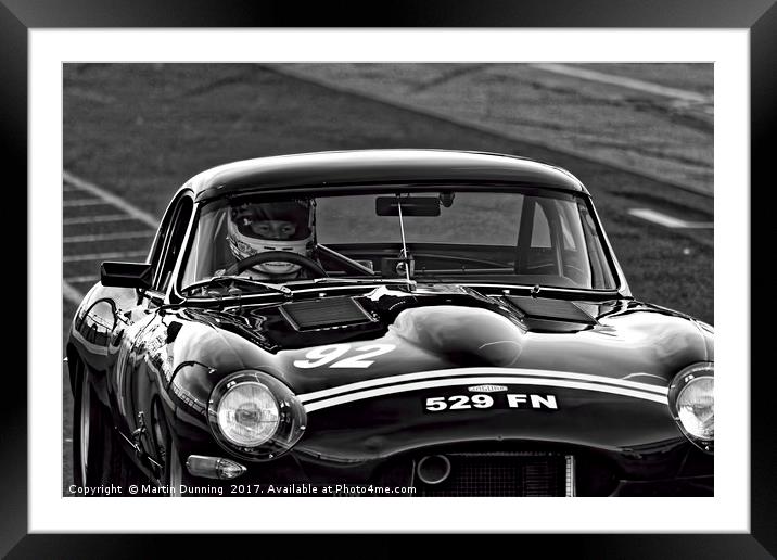 Jaguar E-type Framed Mounted Print by Martin Dunning