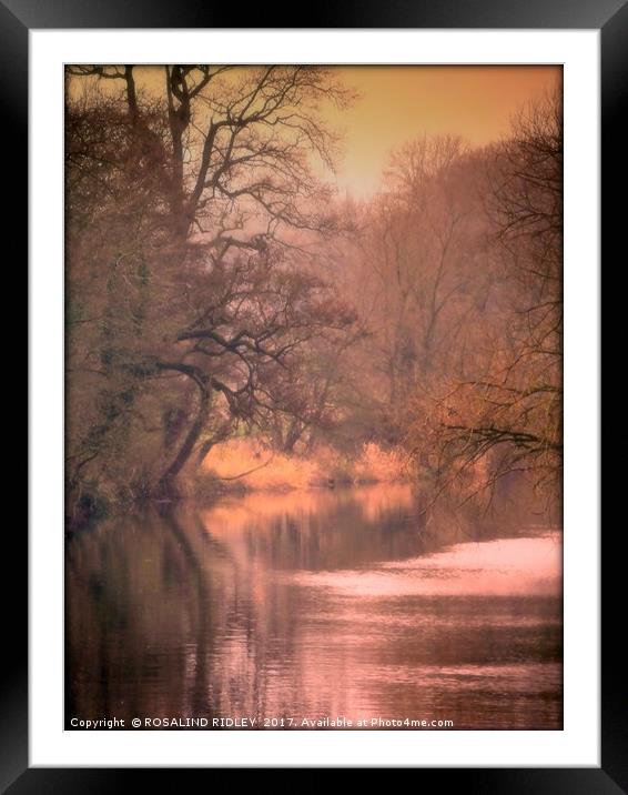 "SEPIA SUNSET" Framed Mounted Print by ROS RIDLEY