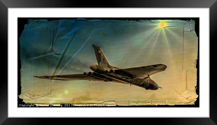 Vulcan Bomber XH558 Framed Mounted Print by Martin Dunning