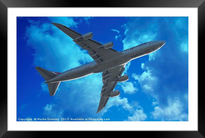 Cargolux Boeing 747 Framed Mounted Print by Martin Dunning