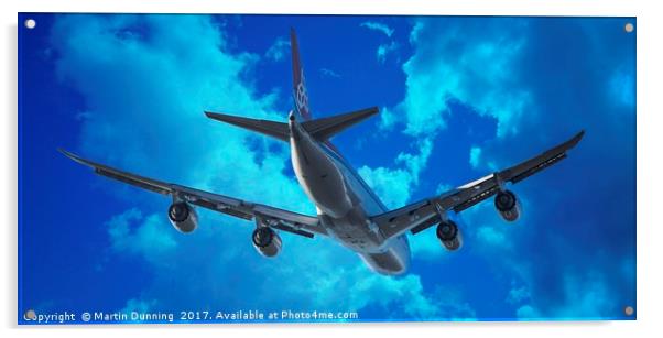 Cargolux Boeing 747 Acrylic by Martin Dunning