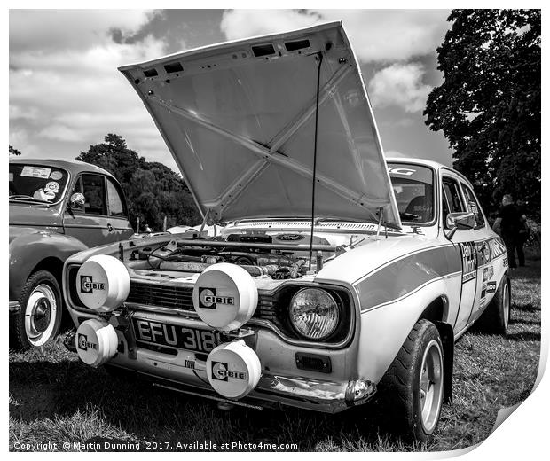 ford escort Print by Martin Dunning