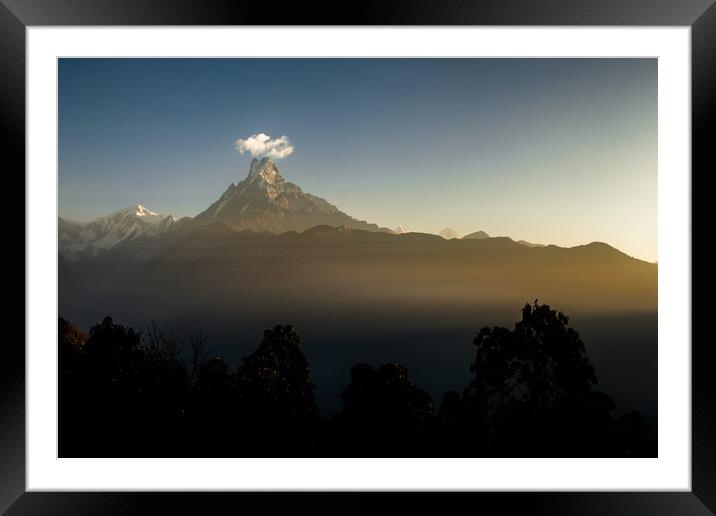 Shining Fishtail and  Sun ray Framed Mounted Print by Ambir Tolang