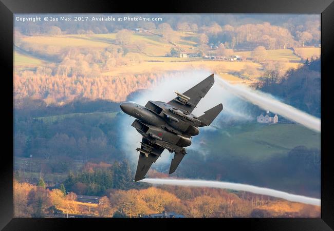 USAF Ripping Up The Mach Loop 8/2/2017 Framed Print by The Tog
